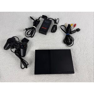 Sony Playstation PS2 Slim Console Bundle SCPH-70012  Cables/Controller
